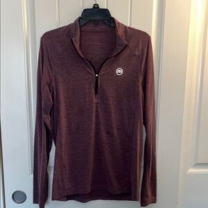 Travis Mathew Maroon Lightweight Shirt Jacket
